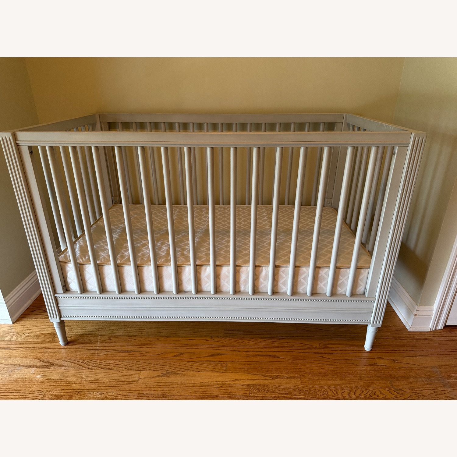 Pottery Barn Kids Harlow Light Gray Wood Crib - image-4