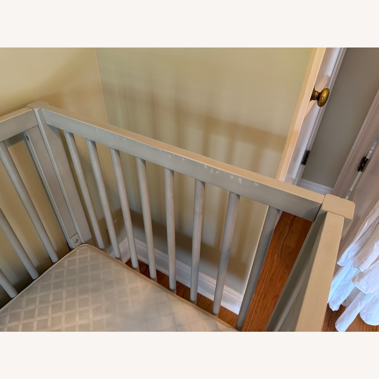 Pottery Barn Kids Harlow Light Gray Wood Crib - image-2