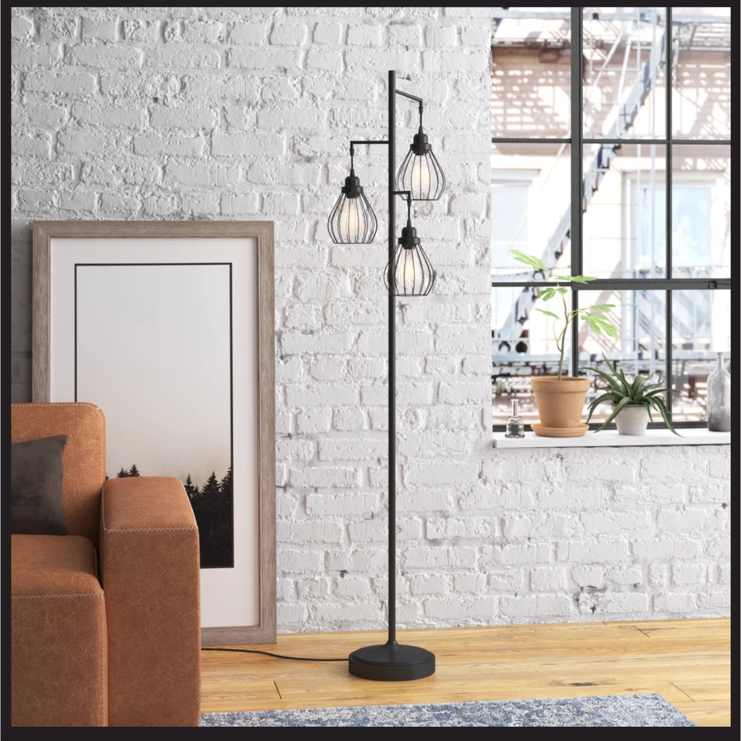 68 in. Industrial Floor Lamp - image-1