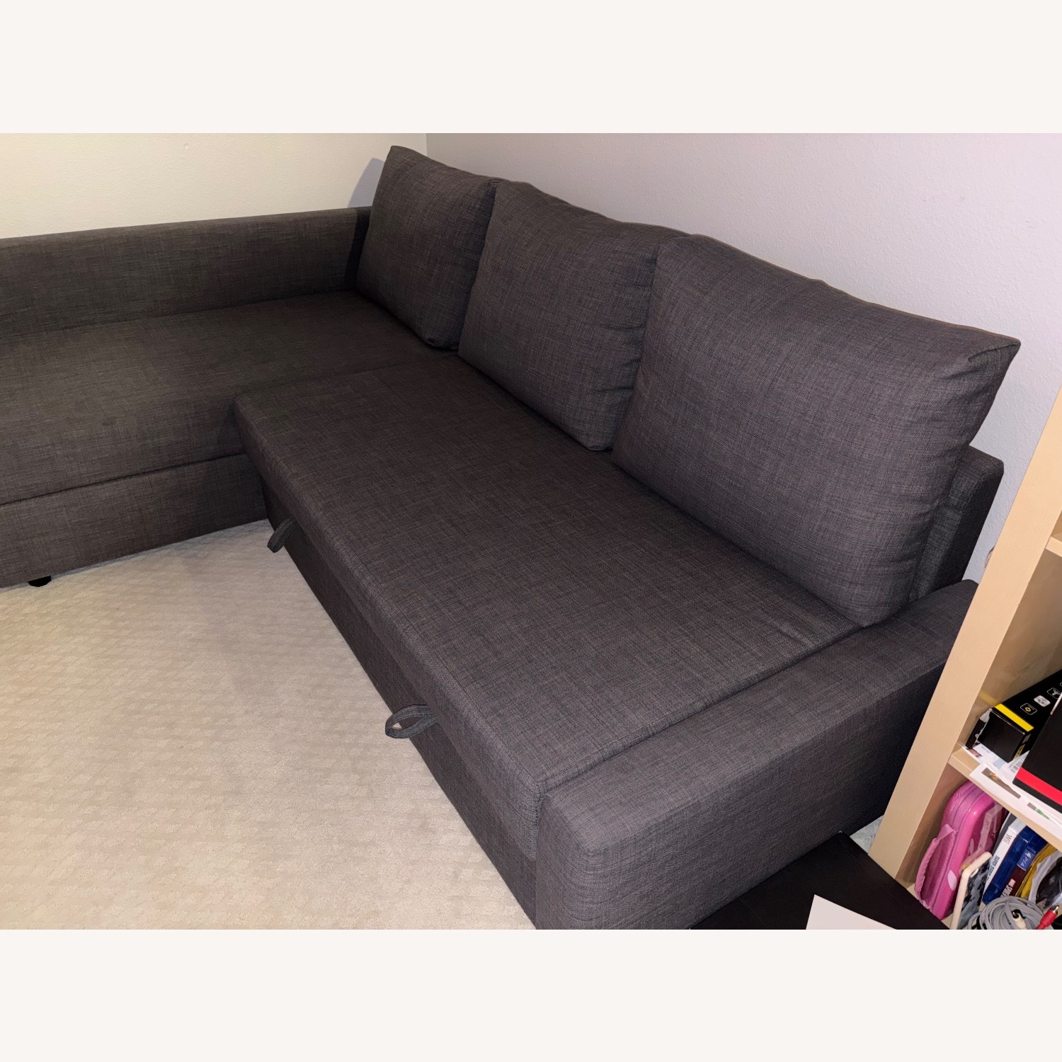 IKEA FRIHETEN Dark Gray Sleeper Sofa - image-3