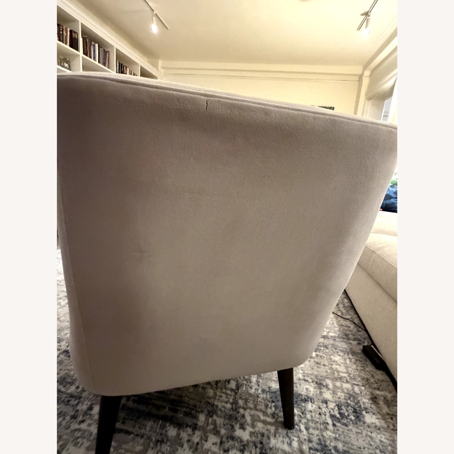 Room & Board Quinn White Velvet Accent Chair - image-3