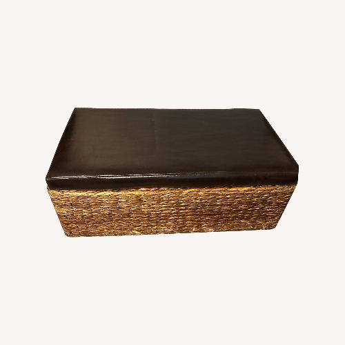 Used Dark Brown Bamboo Chest for sale on AptDeco