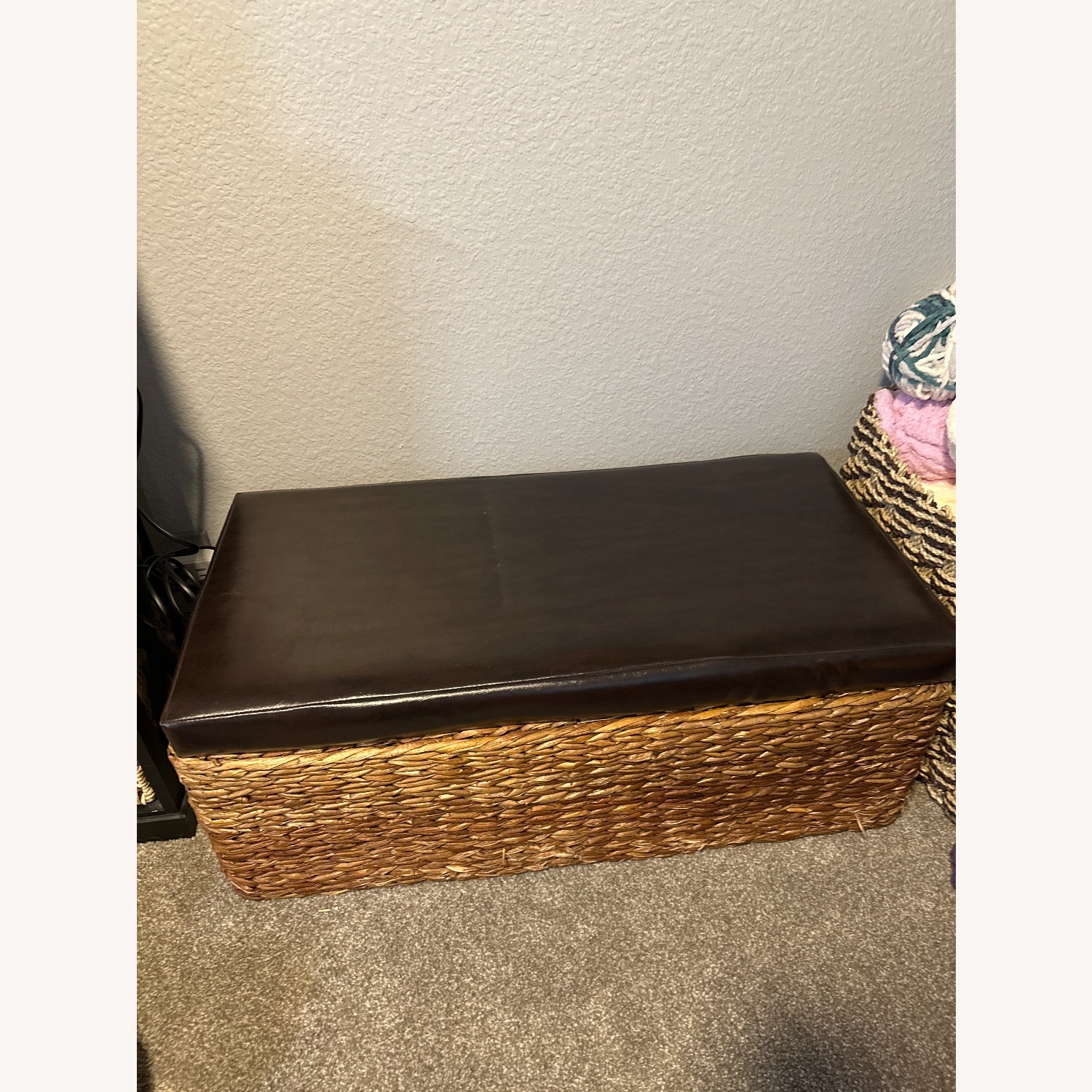 Dark Brown Bamboo Chest - image-1