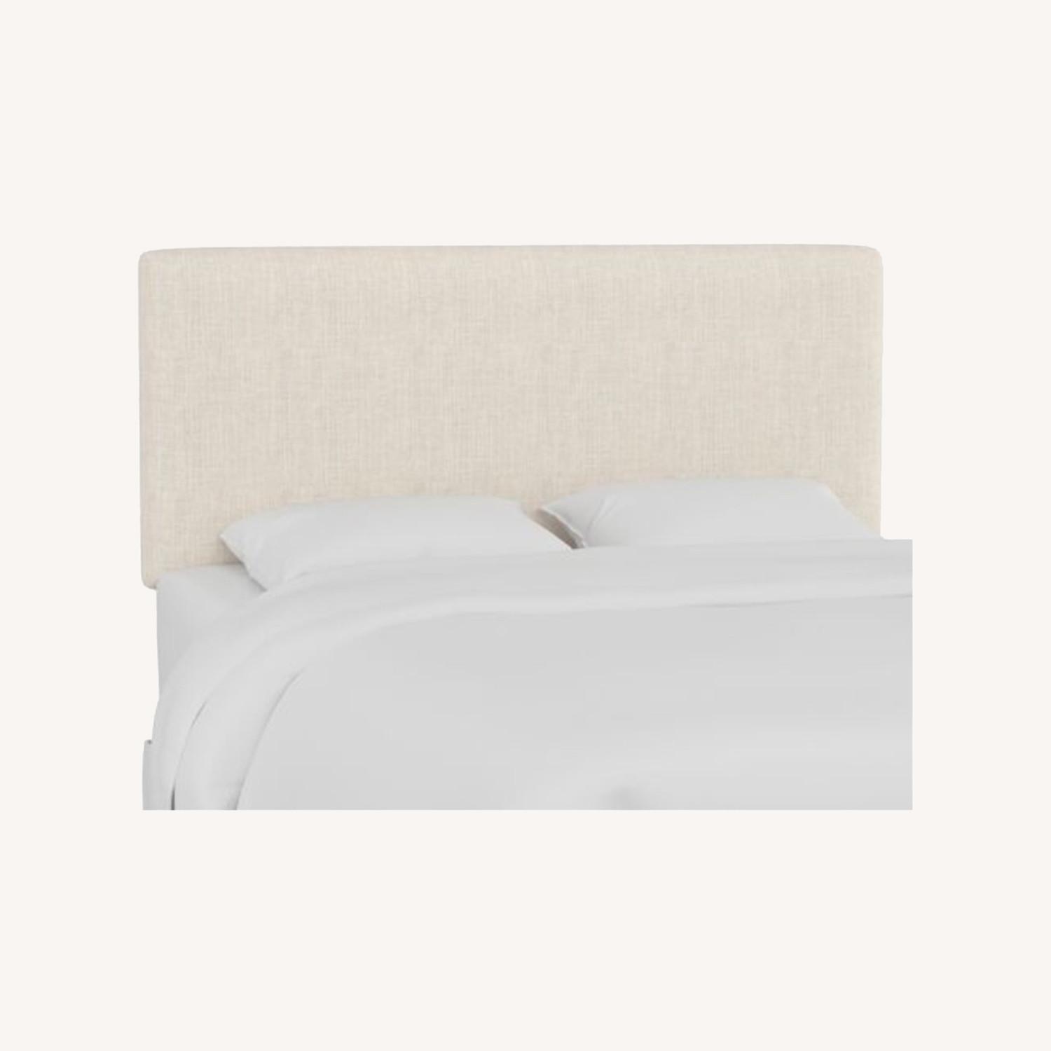 One King's Lane Natural Linen Headboard - image-0
