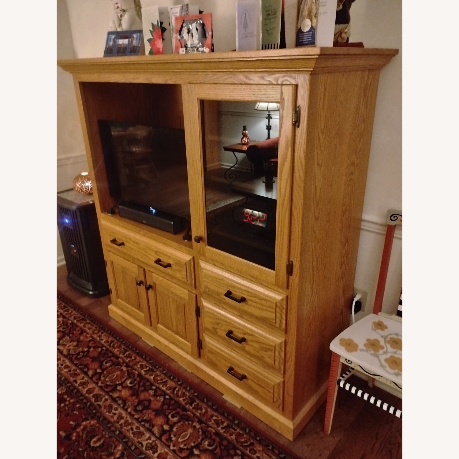 Vintage/Antique Finds Natural Wood Bookcase - image-1