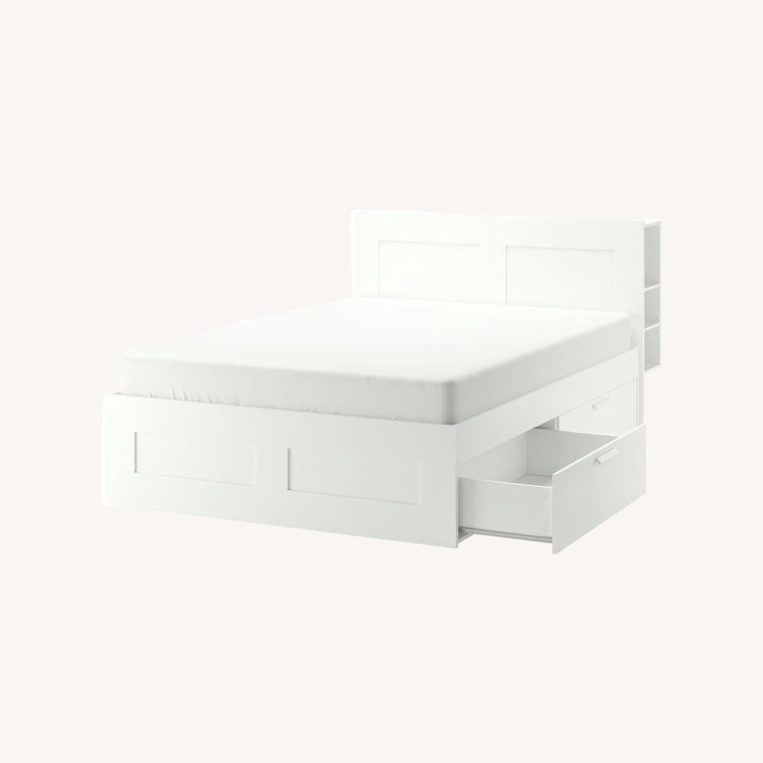 IKEA BRIMNES West Chelsea White Bed - image-0