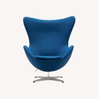Interior Icons Arne Chair Blue Wool Armchair