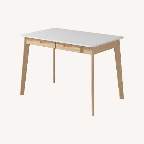 Used Wayfair White Latwon Wooden Desk for sale on AptDeco