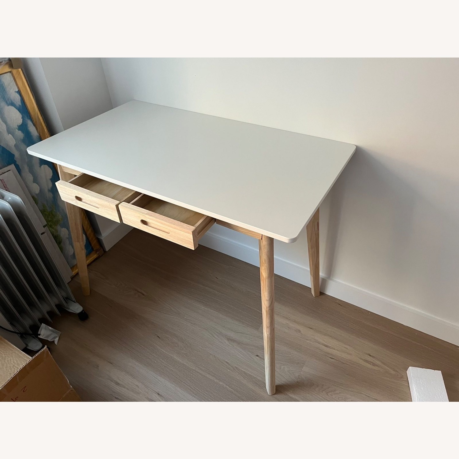 Wayfair White Latwon Wooden Desk - image-3