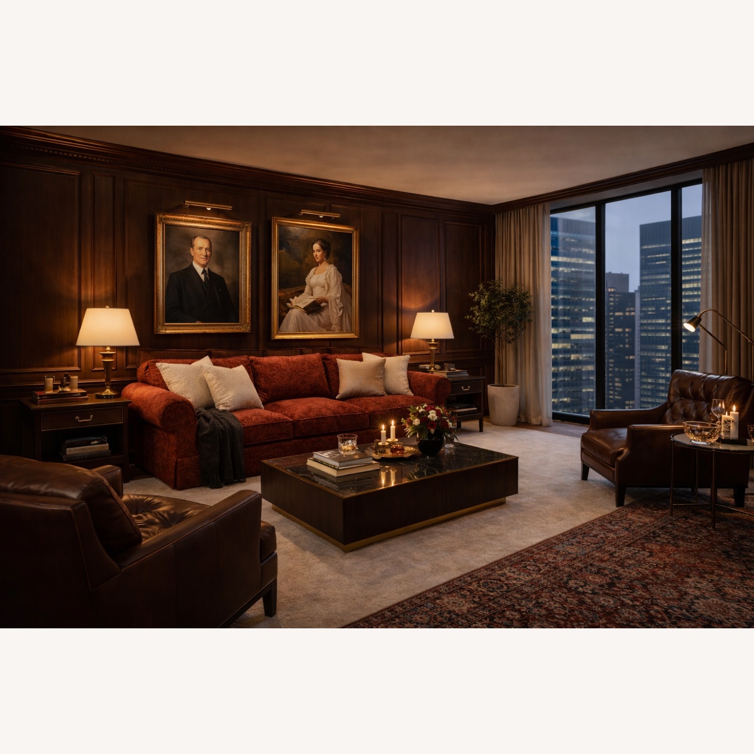 Star International Furniture Red 3+ Seater Sofa - image-1