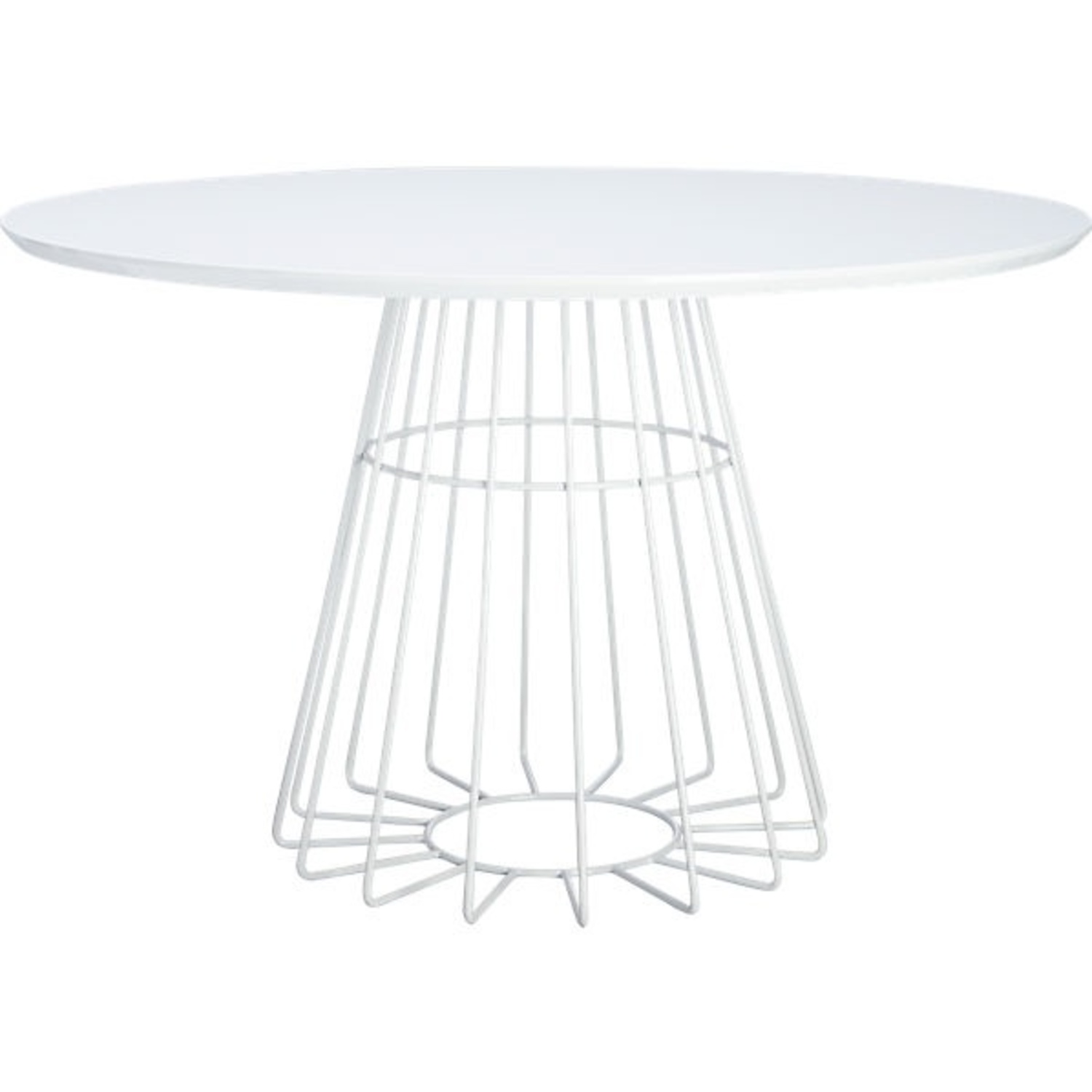 CB2 White Pedestal Table by Ceci Thompson - image-4