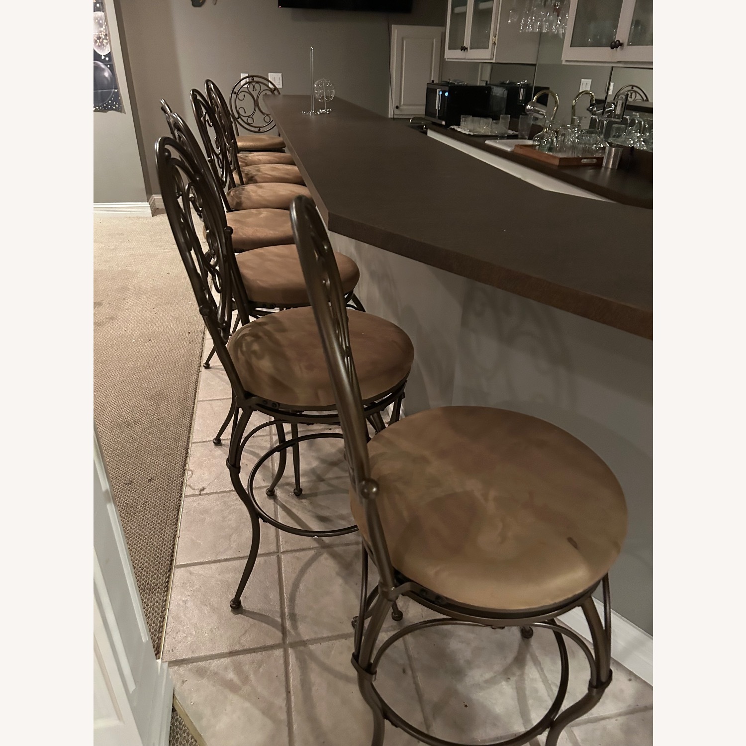 Powell Metal Swivel Bar Stools - image-3