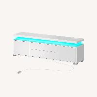 Rolanstar White TV Stand