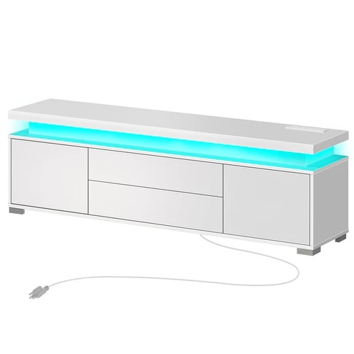 Used Rolanstar White TV Stand for sale on AptDeco