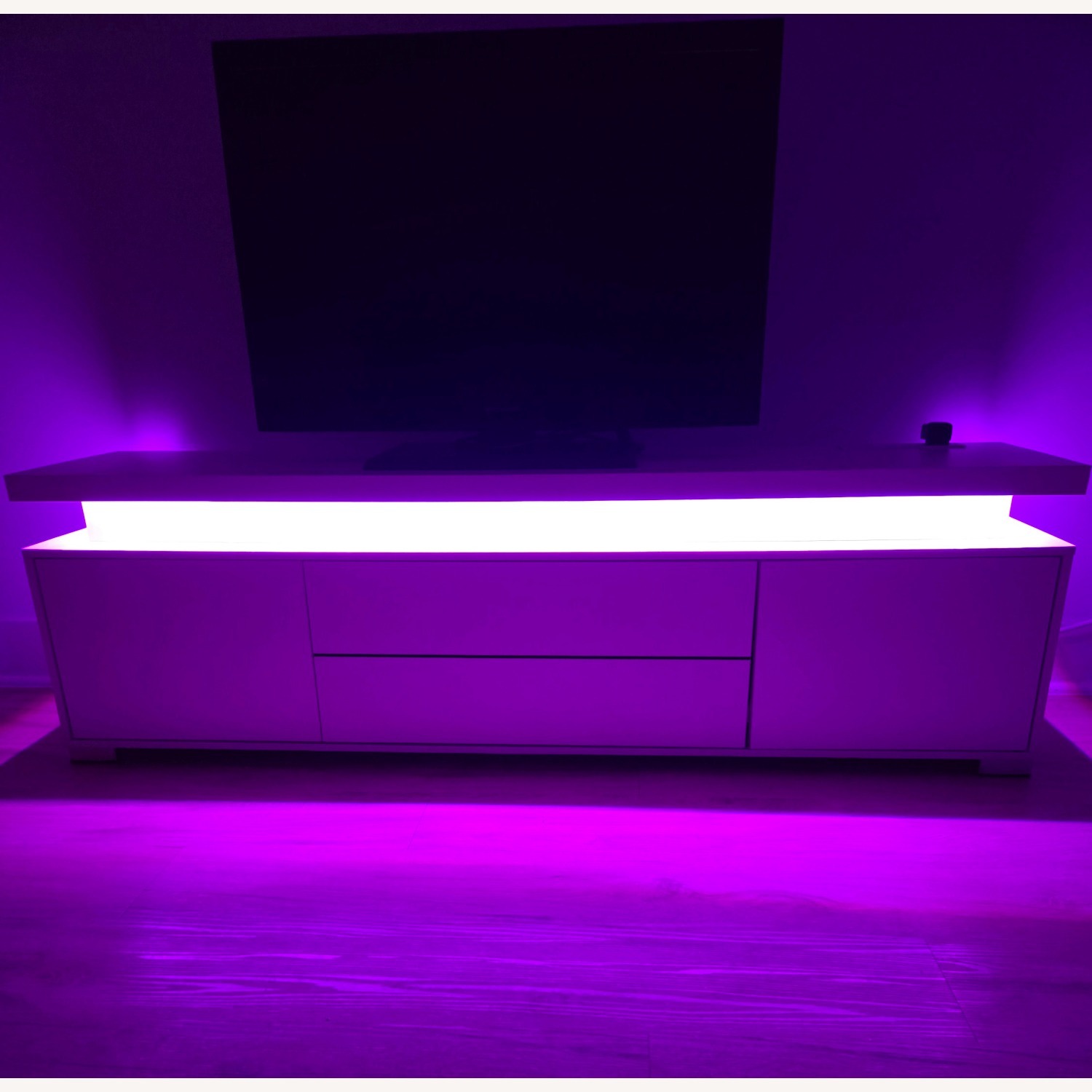 Rolanstar White TV Stand - image-6