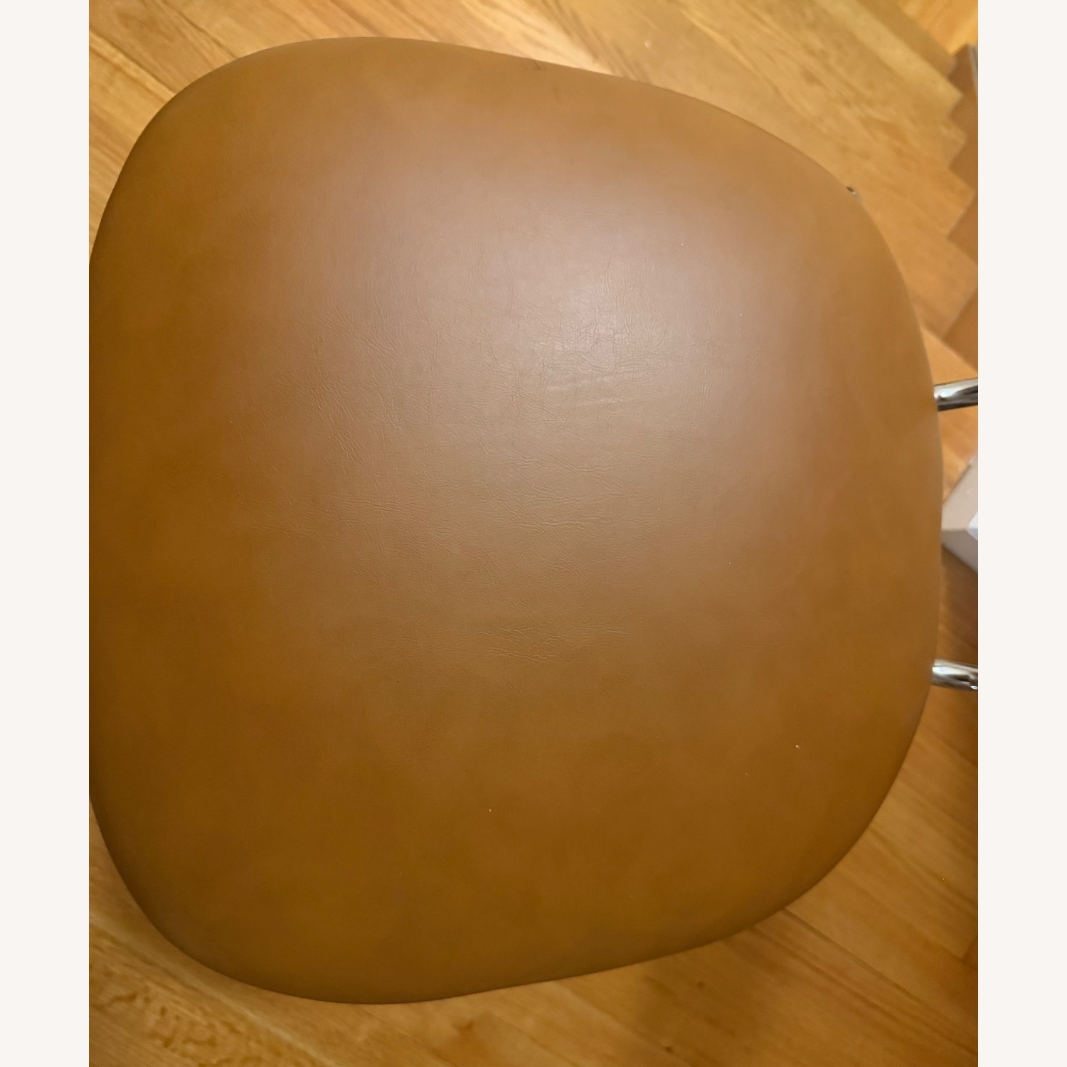 Light Brown Faux Leather Dining Chair - image-3