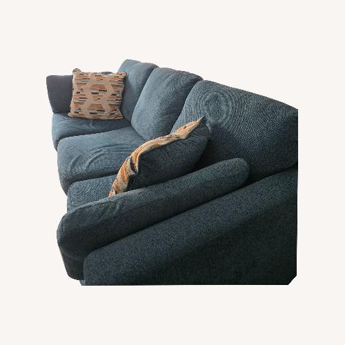 Used Ashley Furniture Blue Fabric 3+ Seater Sofa for sale on AptDeco