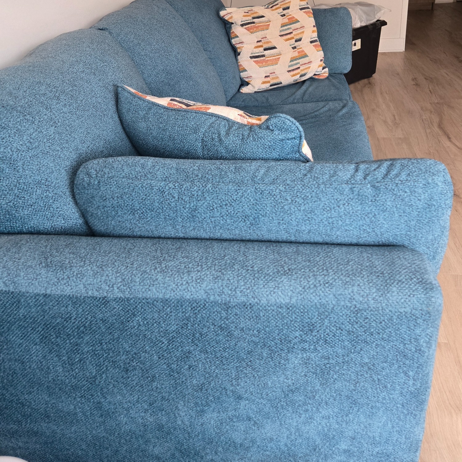 Ashley Furniture Blue Fabric 3+ Seater Sofa - image-1