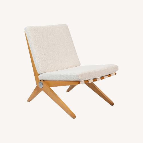 Used Pierre Jeanneret Leather Scissor Chair for sale on AptDeco