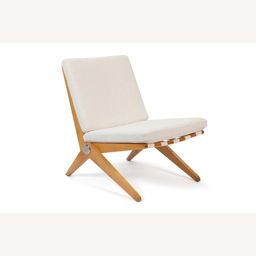Used Pierre Jeanneret Leather Scissor Chair for sale on AptDeco
