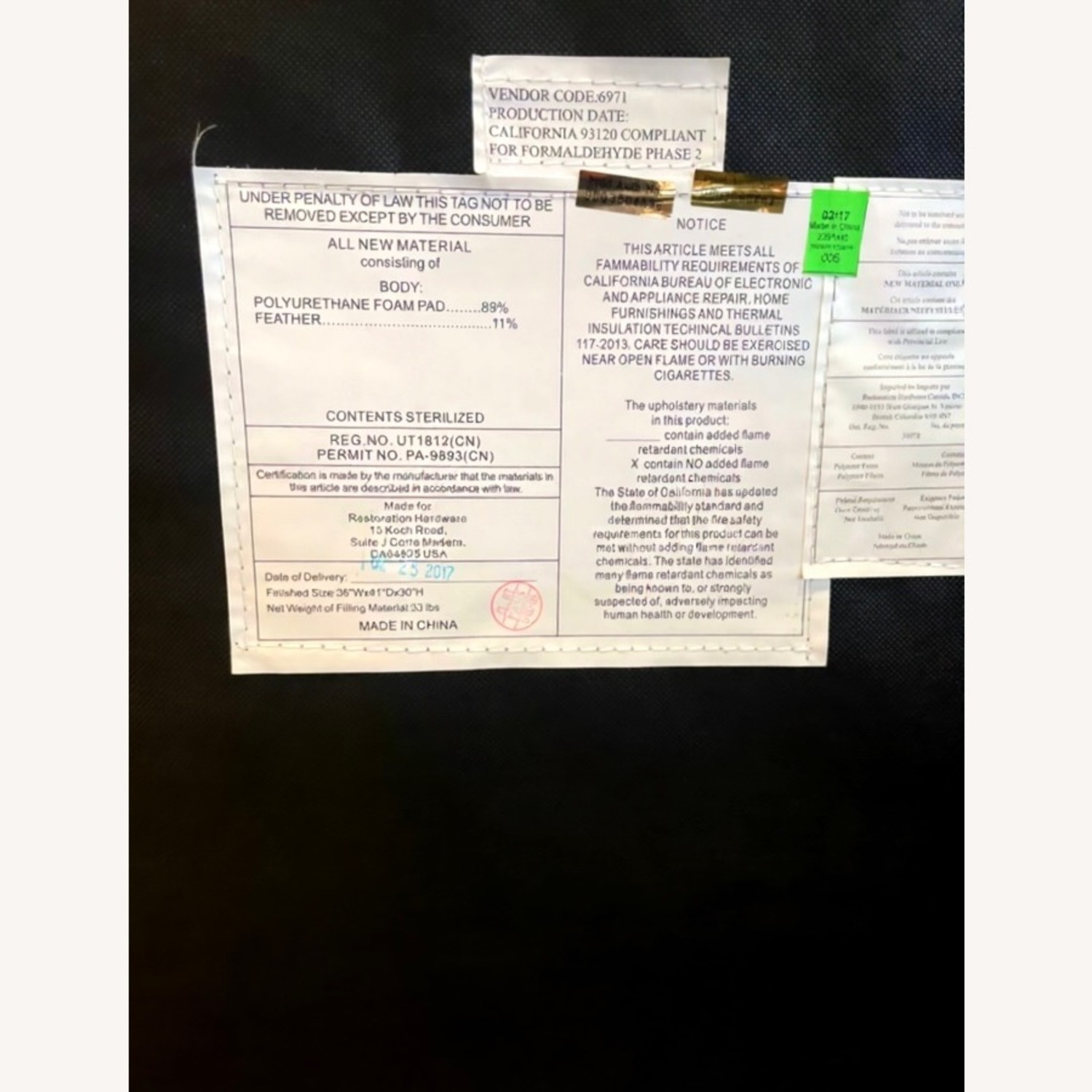 Restoration Hardware Fulham Leather Modular Couch - image-5