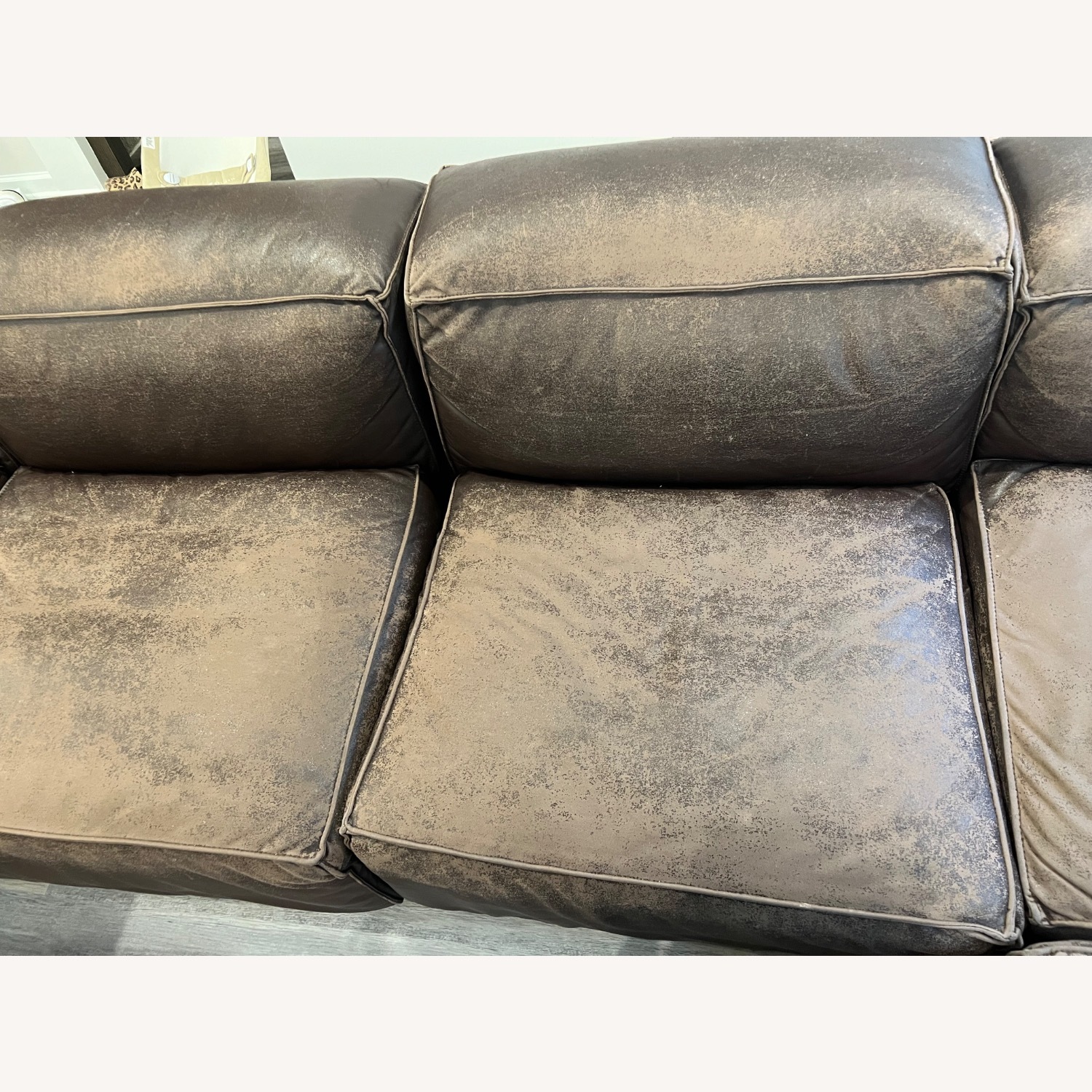 Restoration Hardware Fulham Leather Modular Couch - image-4