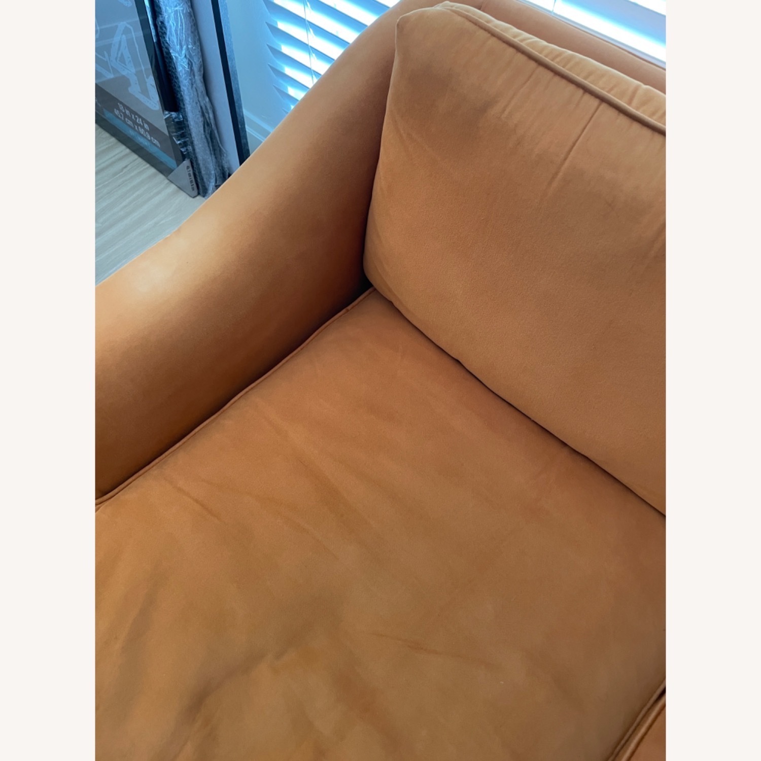 Beachley Vintage Orange 3-Seater Sofa - image-1