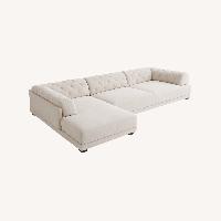 West Elm Tillary Natural 2 Piece Sectional