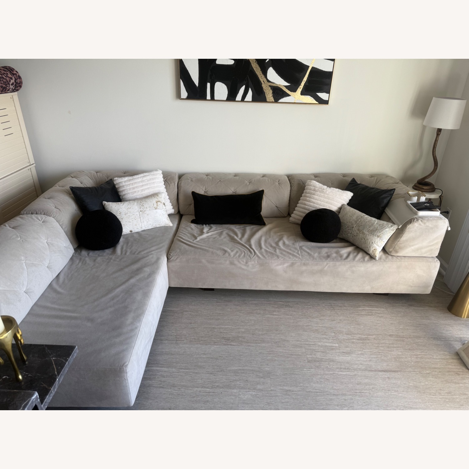 West Elm Tillary Natural 2 Piece Sectional - image-4