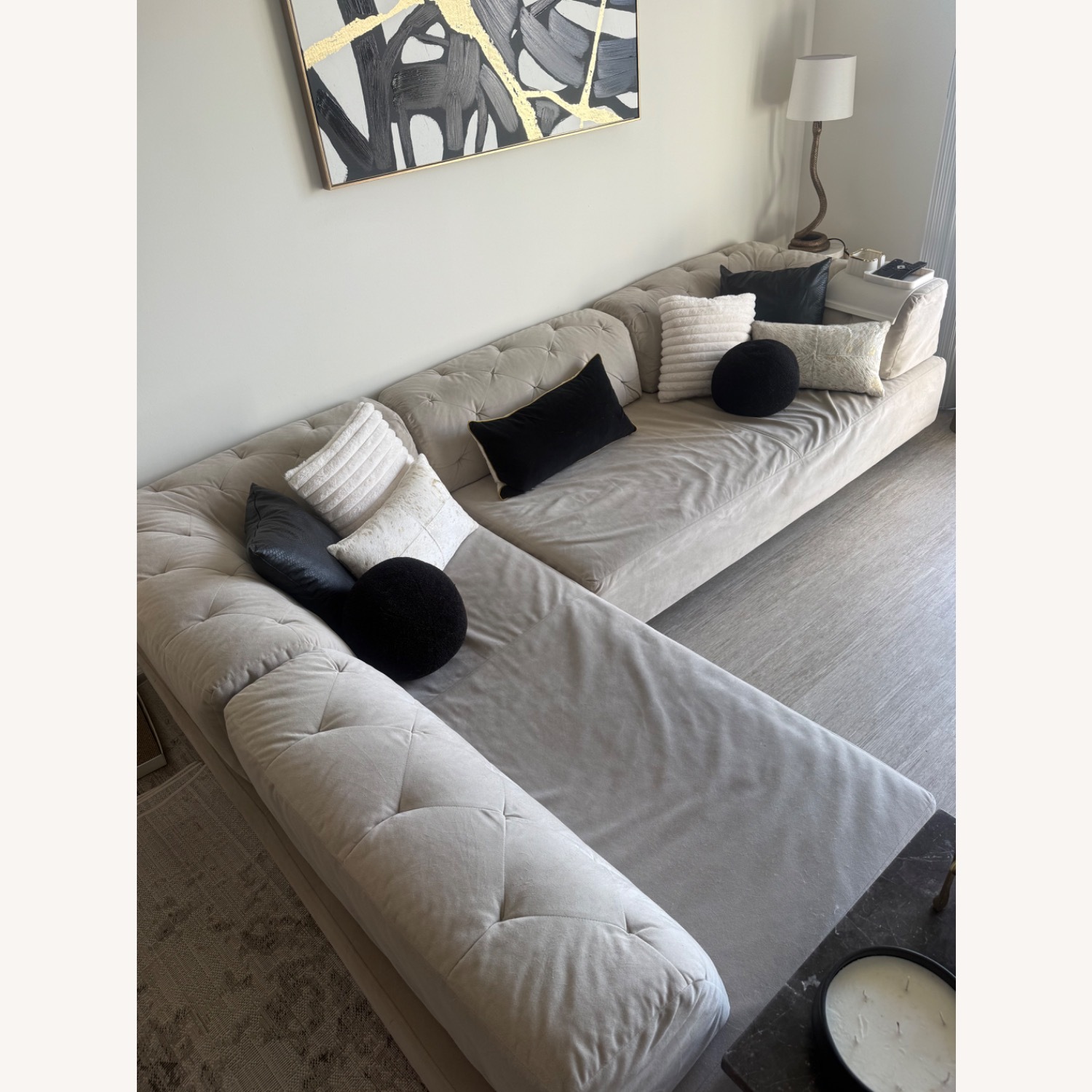 West Elm Tillary Natural 2 Piece Sectional - image-2