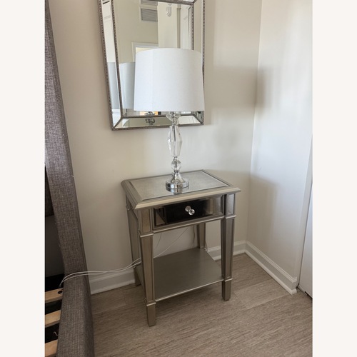 Used CB2 Silver Mirrored Glass Side Tables for sale on AptDeco