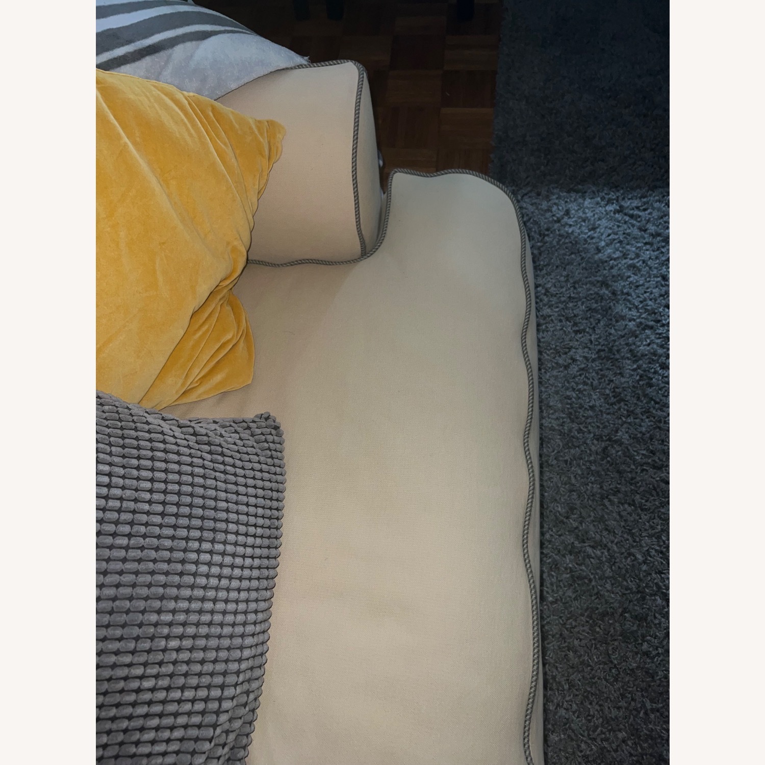 Macy's Beige 2 Seater Sofa W Pull Out Bed - image-3