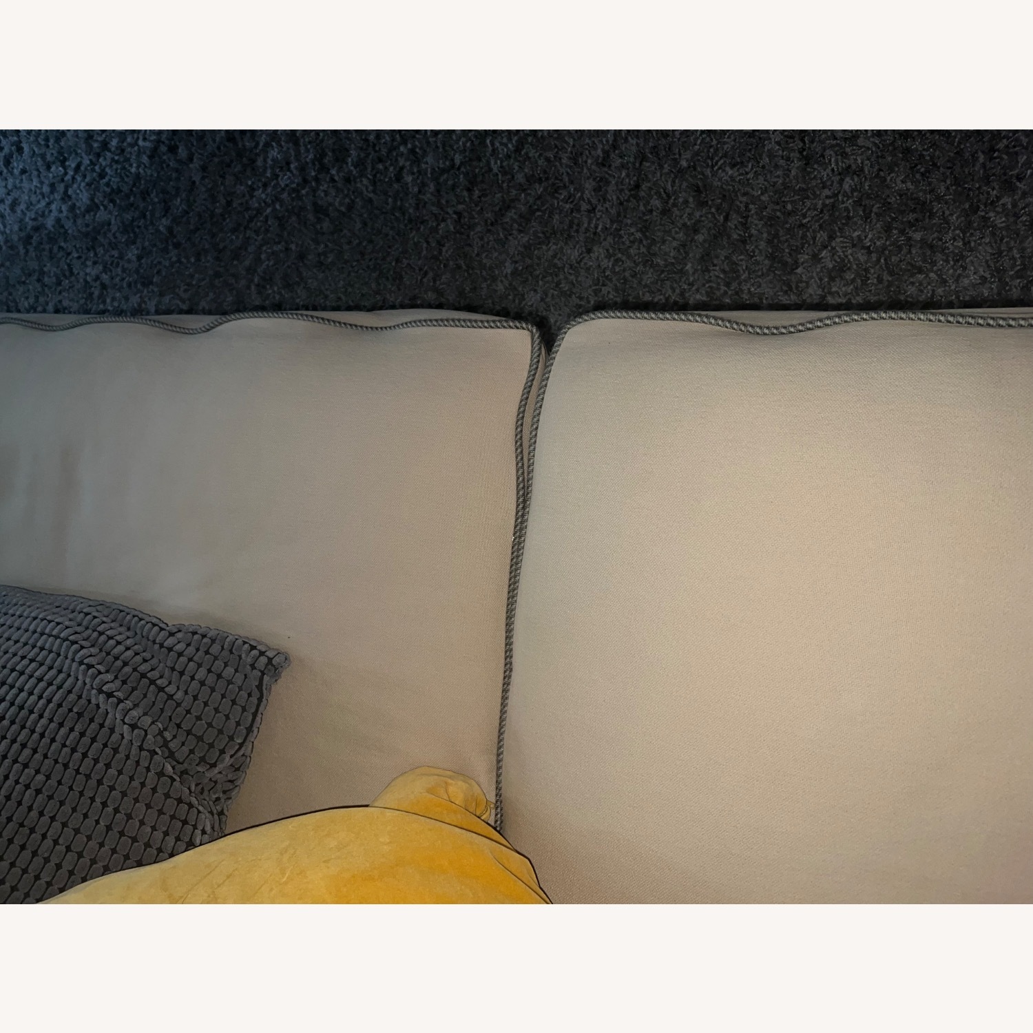 Macy's Beige Linen 3+ Seater Sofa - image-3