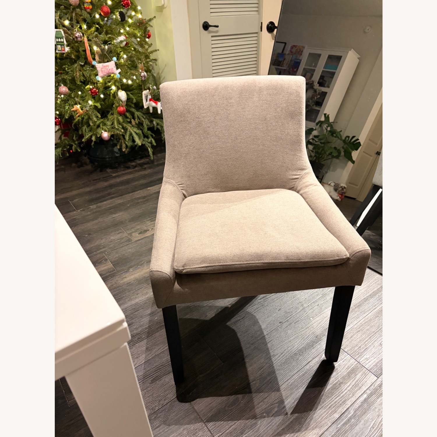 Wayfair Light Gray Wood Dining Chairs - image-1