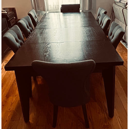 Used West Elm Extendable Dining Table and 8 Chairs  for sale on AptDeco