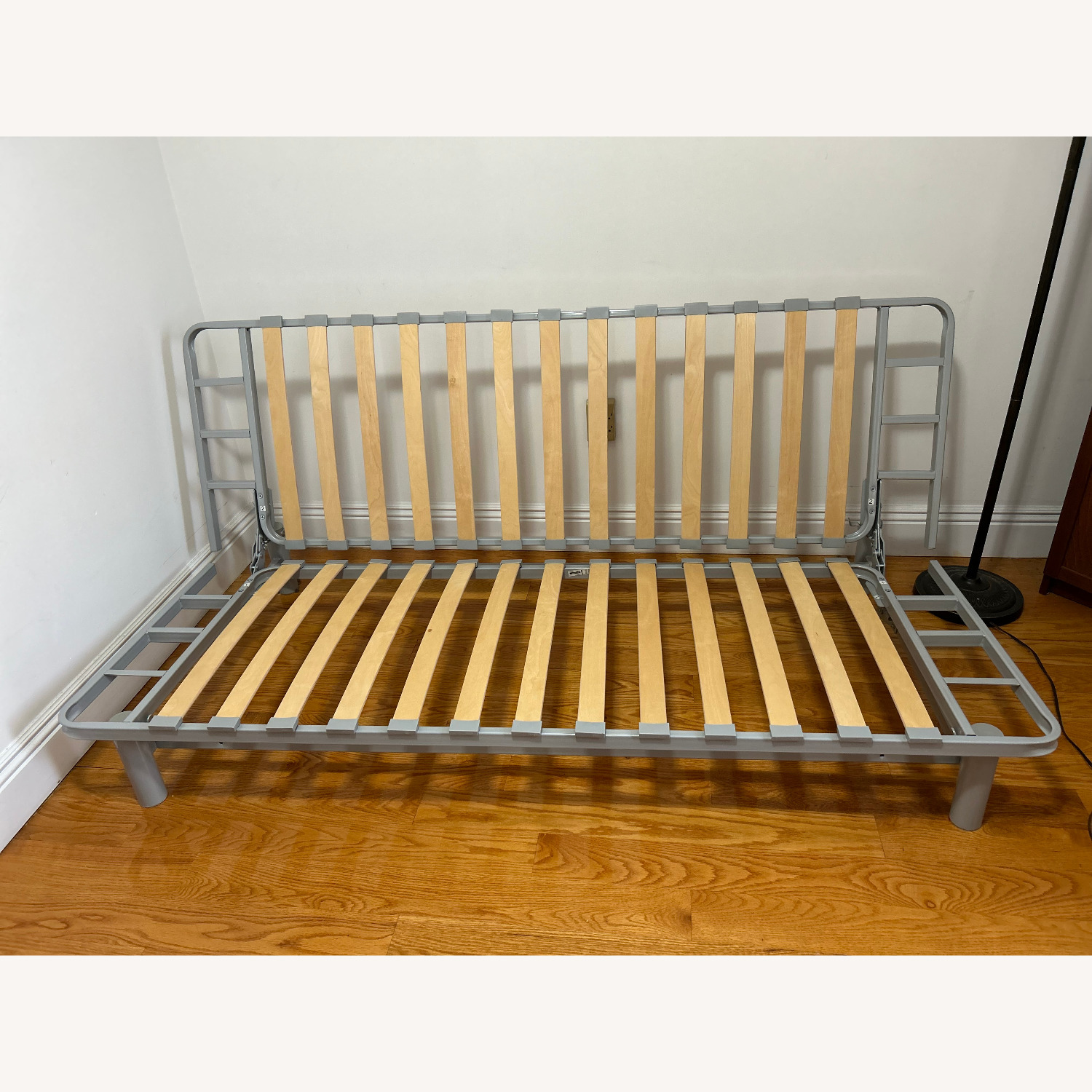 IKEA Beddinge White Metal/Wood Futon - image-2