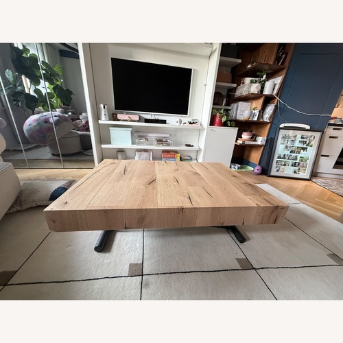Used Resource Furniture Natural Wood Coffee Table for sale on AptDeco