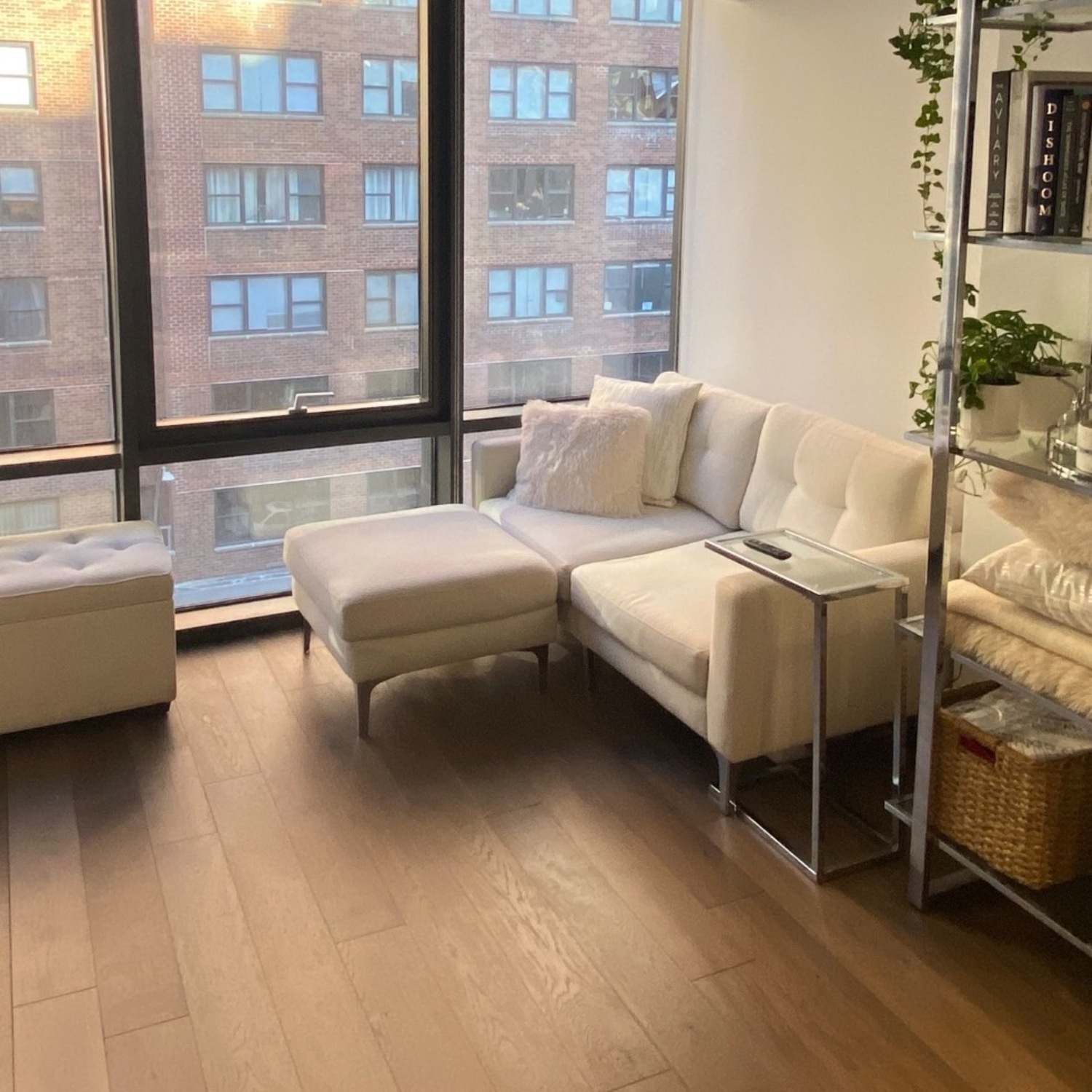 Burrow Nomad Natural Fabric Loveseat - image-3