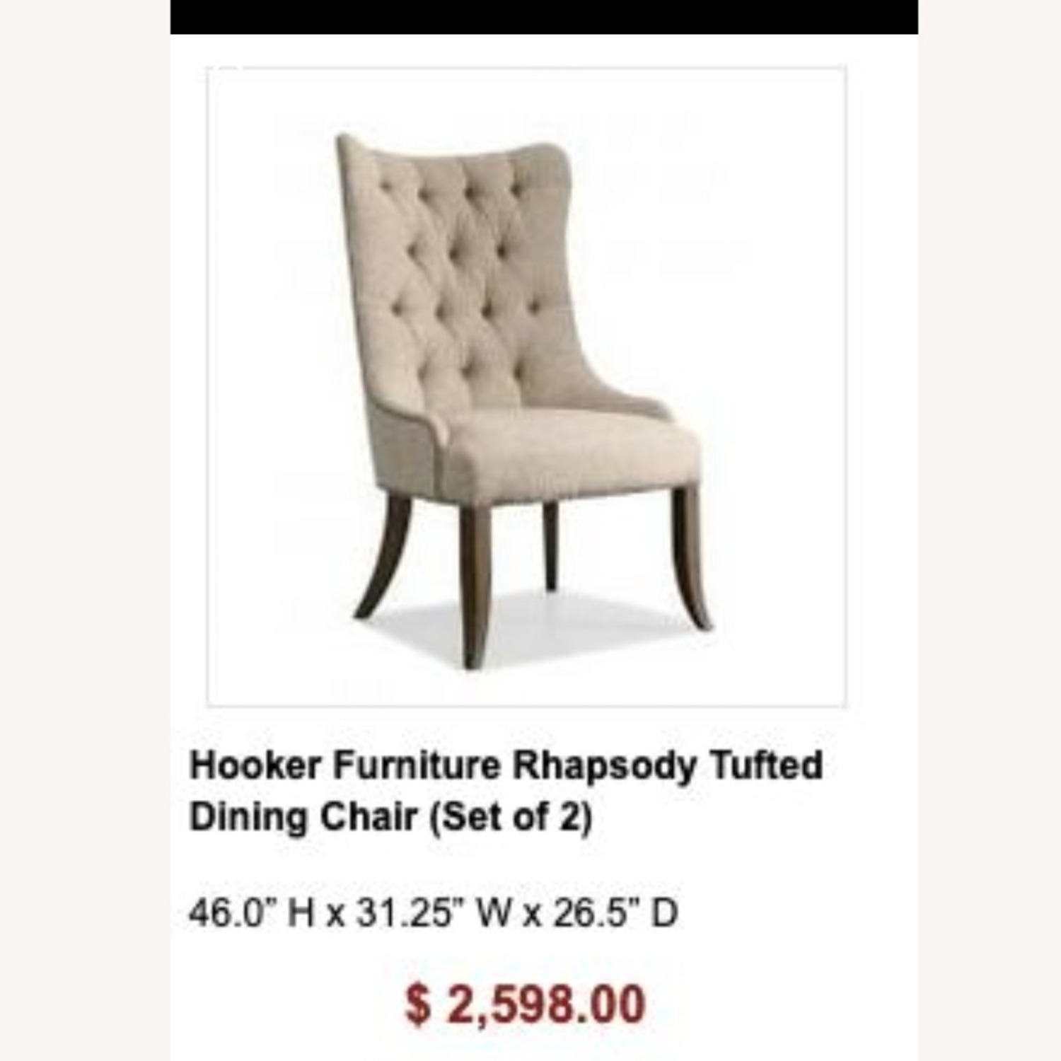 Hooker Furniture Rhapsody Dining Chairs - image-1