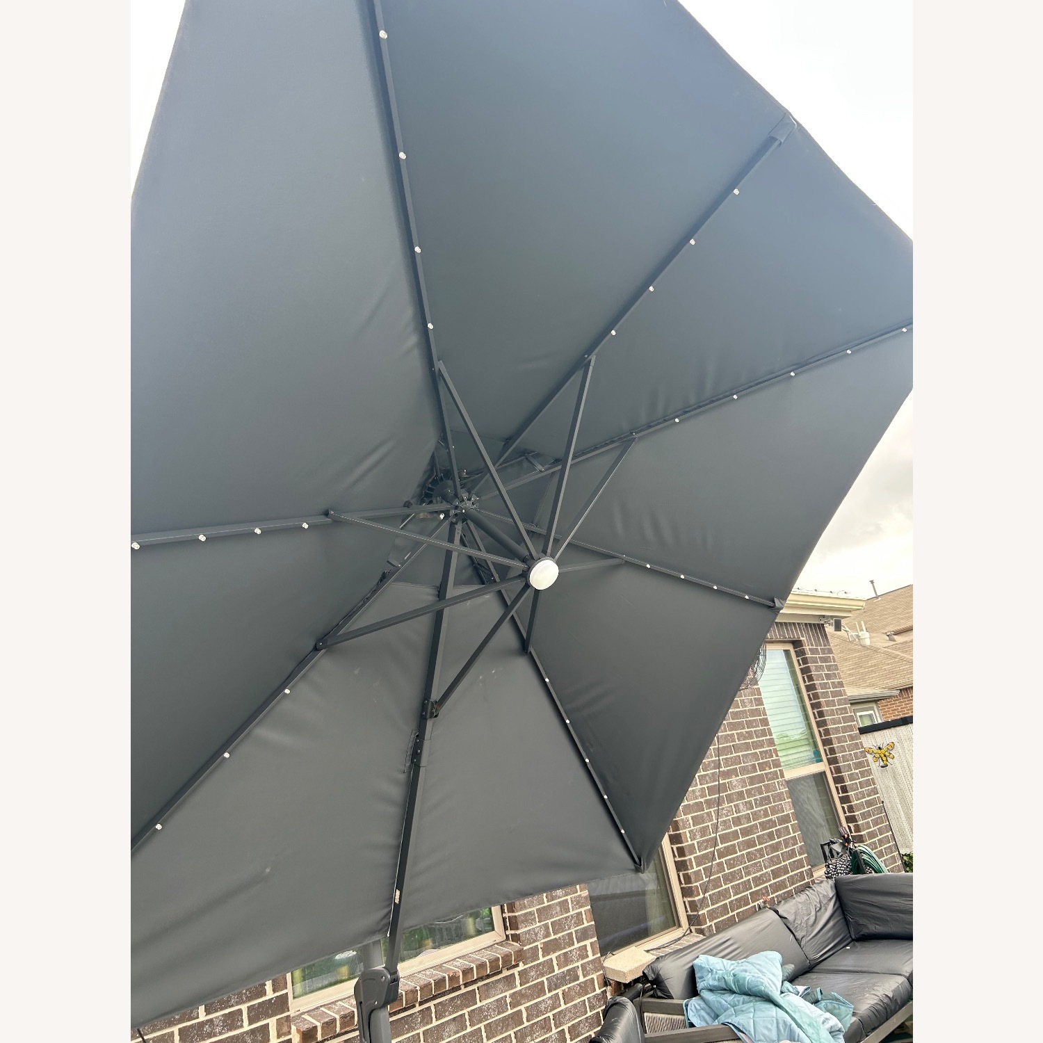 Best Choice Dark Gray Metal Umbrella - image-7