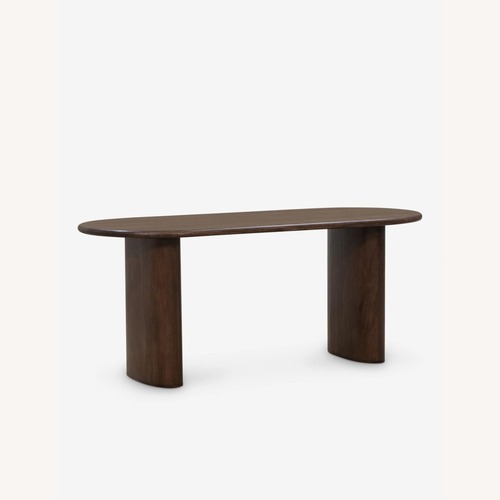 Used Lulu & Georgia Dark Brown Wood Dining Table for sale on AptDeco