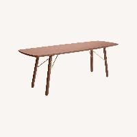 Burrow Dark Brown Wood Bench