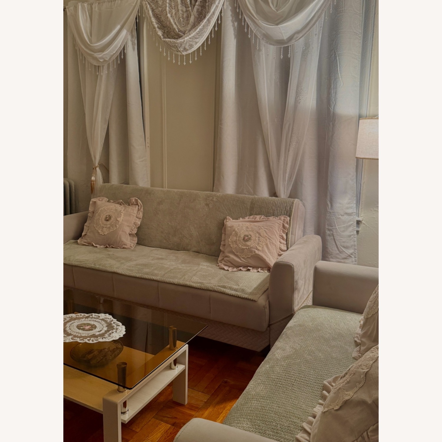 Light Grey Minimalistic Sofa - image-3