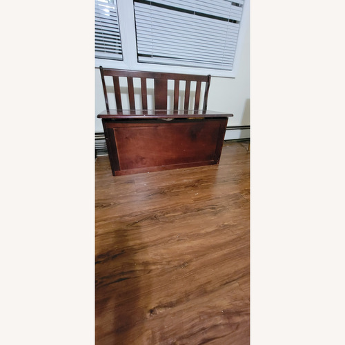 Used Dark Brown Wood Chest for sale on AptDeco