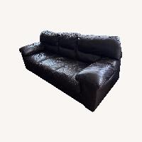 Dark Brown Leather 3+ Seater Sofa