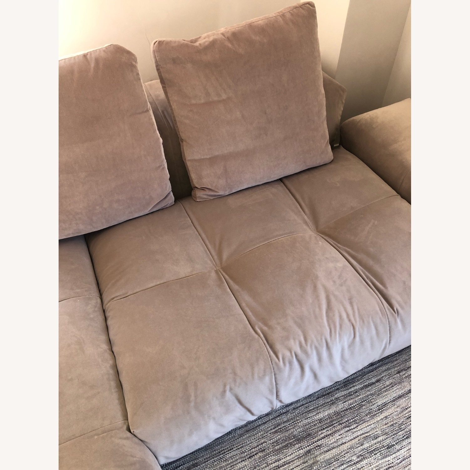 Saba Italia Natural Suede 3+ Piece Sectional - image-6