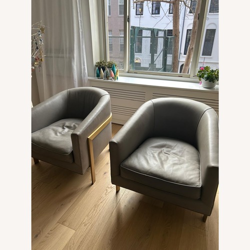 Used Restoration Hardware Reginald Light Gray Accent Chairs for sale on AptDeco