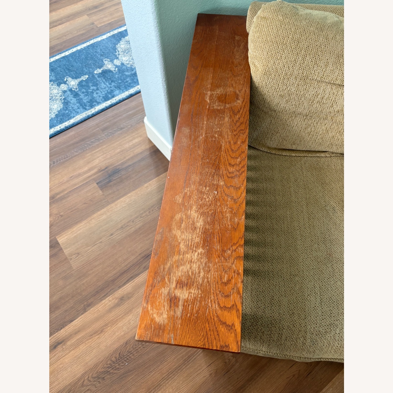 Wood Loveseat - image-3