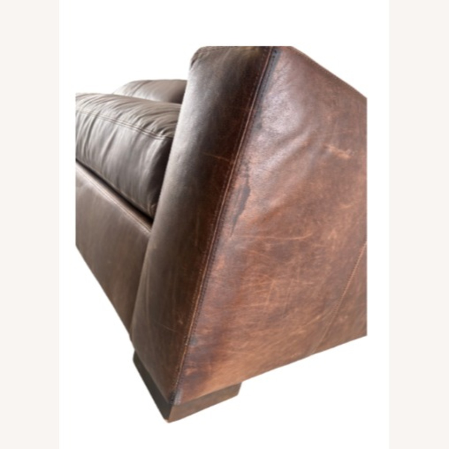 Restoration Hardware Maxwell Leather Sofa — 10' Luxe Depth - image-19
