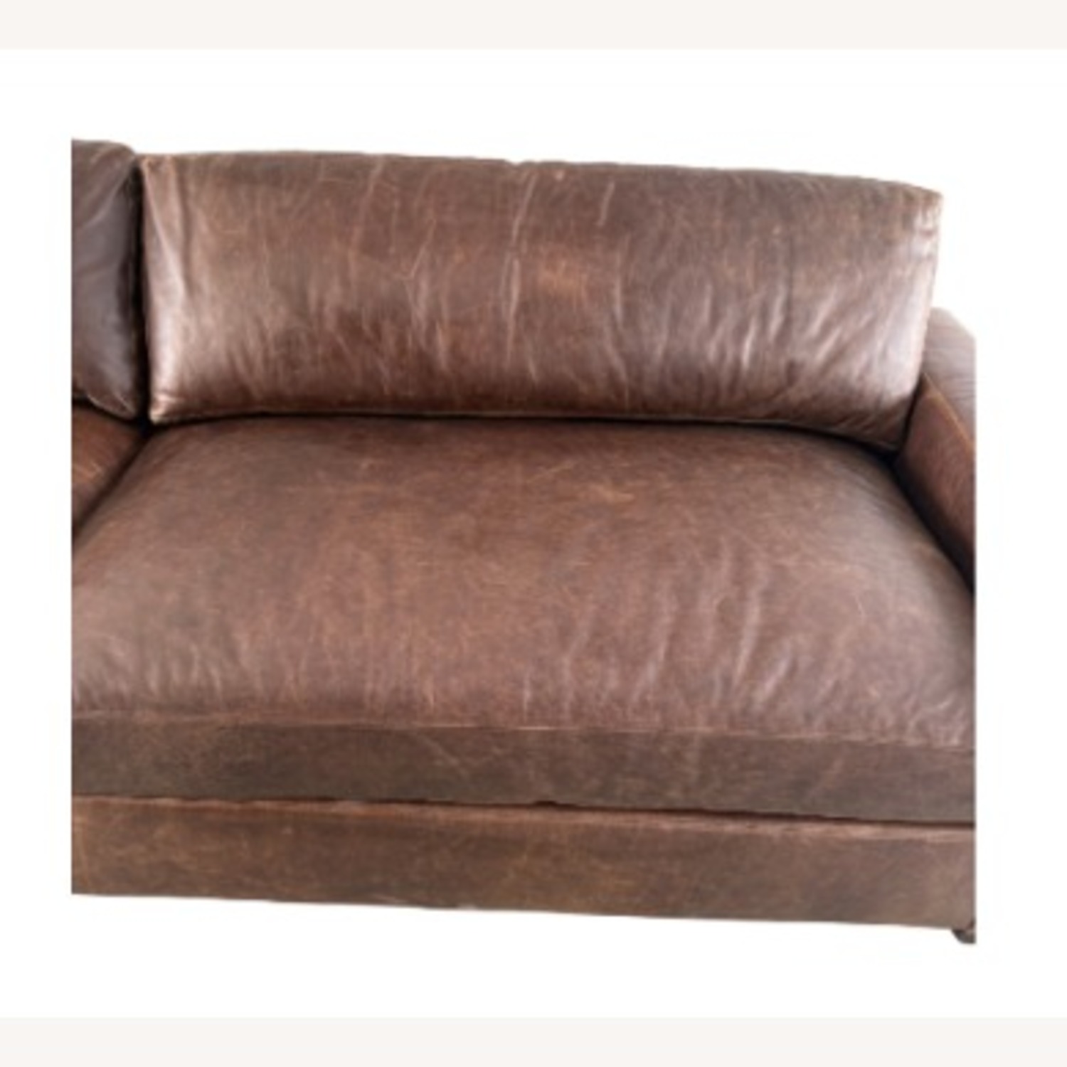 Restoration Hardware Maxwell Leather Sofa — 10' Luxe Depth - image-8